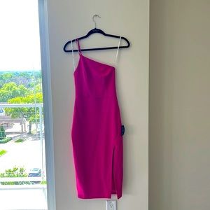 Lulus Fitted One Shoulder Dress